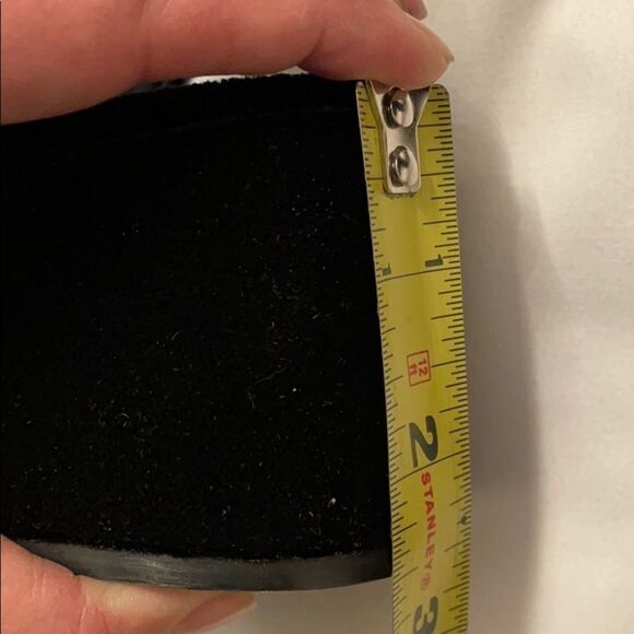 VANELI SZ 8N BLACK VELVET SANDALS.  NEW - Picture 7 of 7